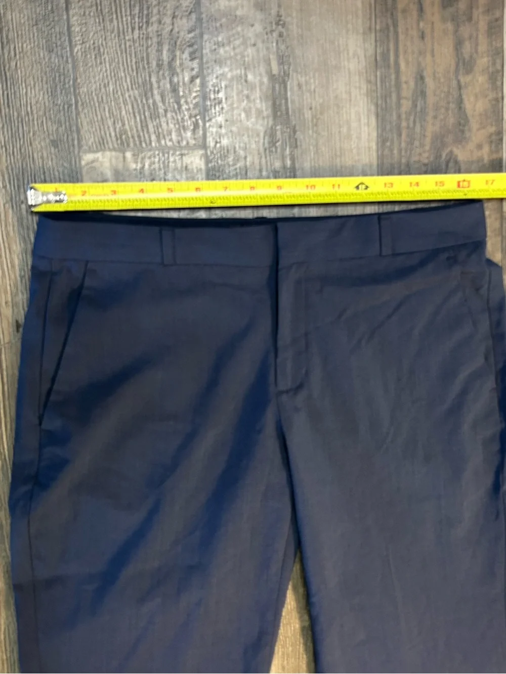 Banana Republic Women's Navy Blue Wool Dress Pants Straight Pockets